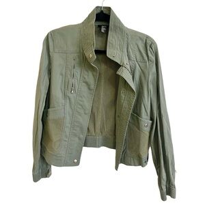 Vintage DKNY Military Mesh Utility Jacket Size 8